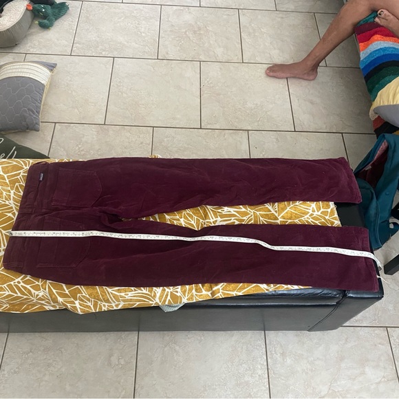 Patagonia Womens Sz24 Burgundy Corduroy Pants, Low Rise, Organic, Stretch Casual - Picture 5 of 6